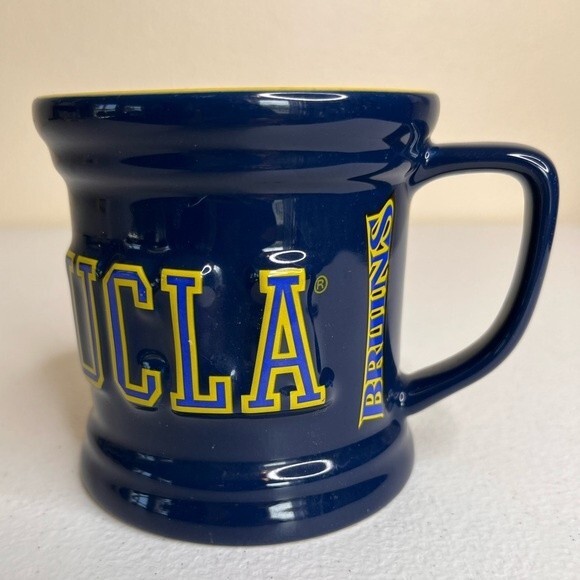 The Encore Group UCLA Bruins 3D Raised Logo Blue Gold Ceramic Coffee Cup Mug - Picture 11 of 11